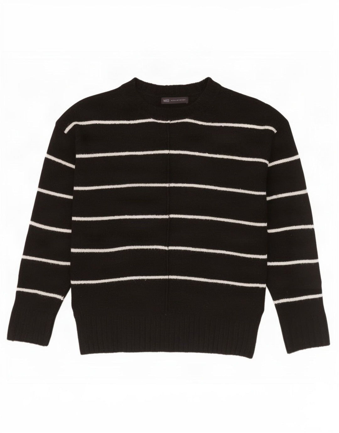 Marks & Spencer Womens Turtle Neck Jumper Sweater UK 14 Medium Black