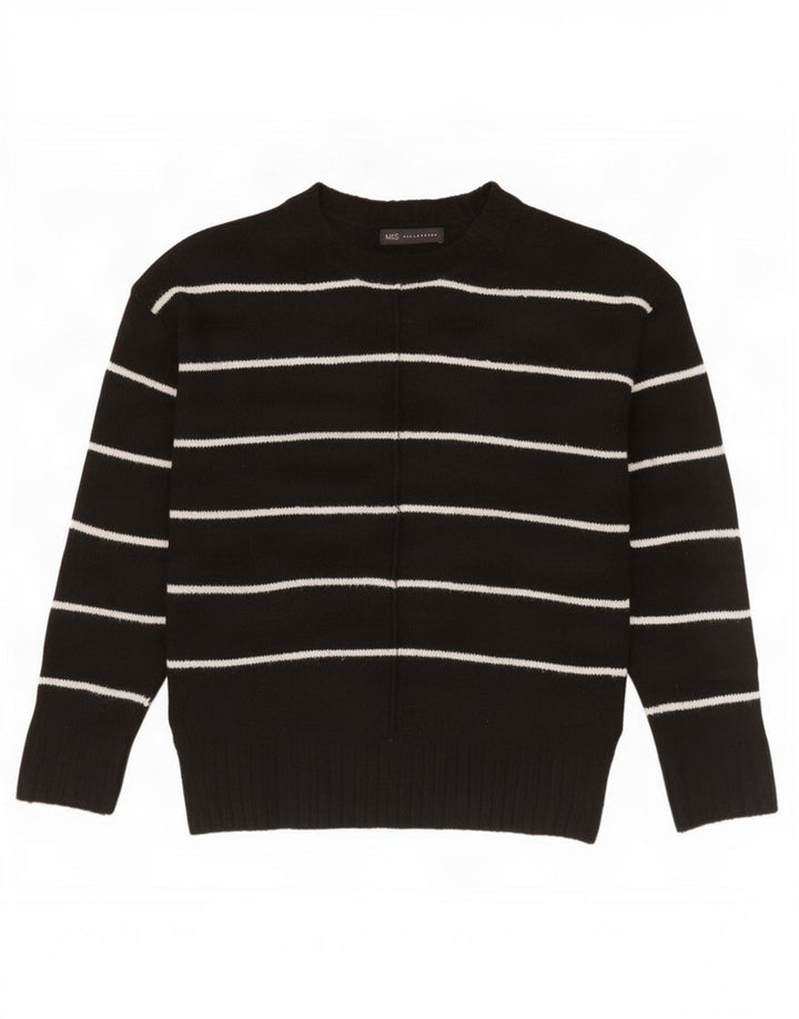 Marks & Spencer Womens Turtle Neck Jumper Sweater UK 14 Medium Black