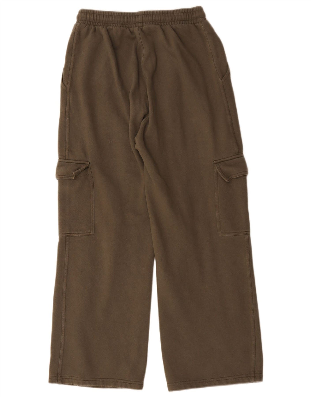 Zara Womens Cargo Tracksuit Trousers UK 12 Medium Khaki Cotton