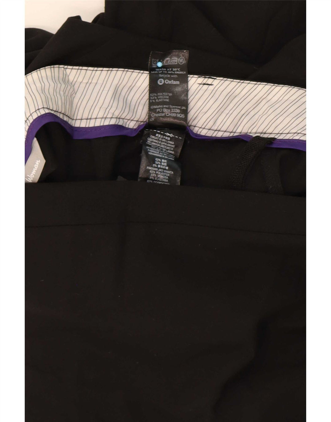 Marks & Spencer Womens Bootcut Suit Trousers UK 10 Small W31 L30 Black