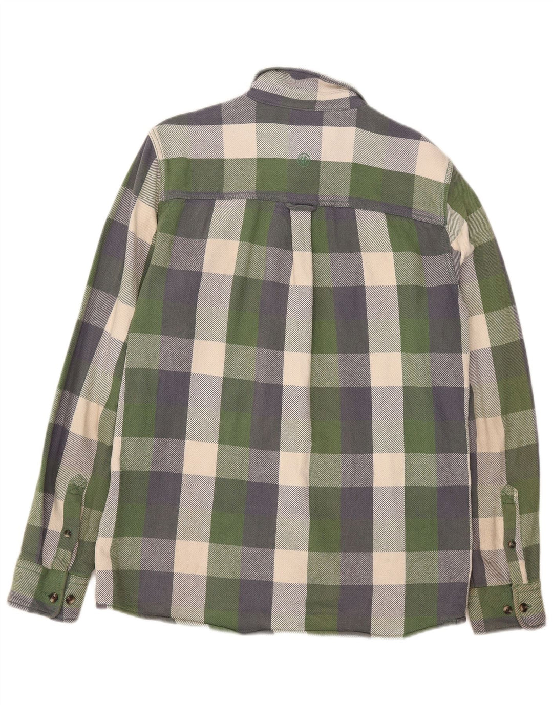 Fat Face Mens Tall Flannel Shirt Medium Green Check Cotton