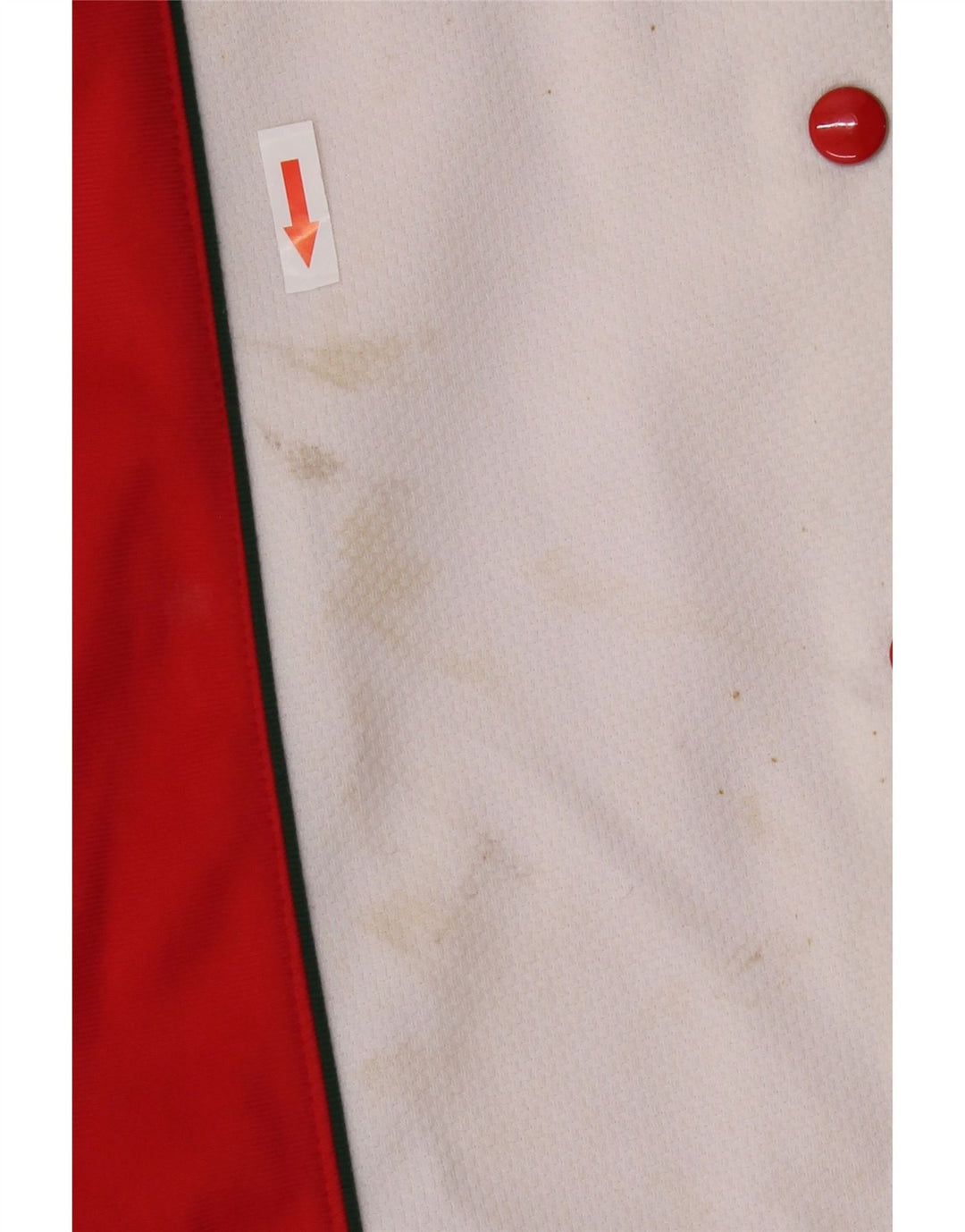 Vintage Womens Tracksuit Trousers IT 40 Small Red Colourblock Polyester