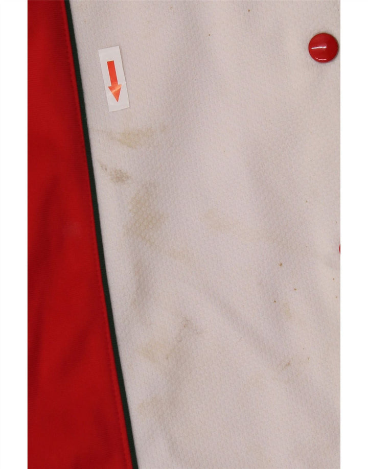 Vintage Womens Tracksuit Trousers IT 40 Small Red Colourblock Polyester
