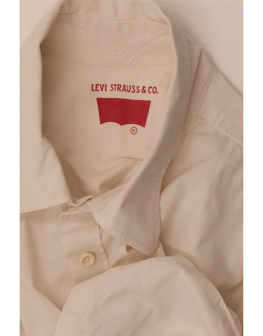 Levi's Mens Regular Fit Shirt XL Off White