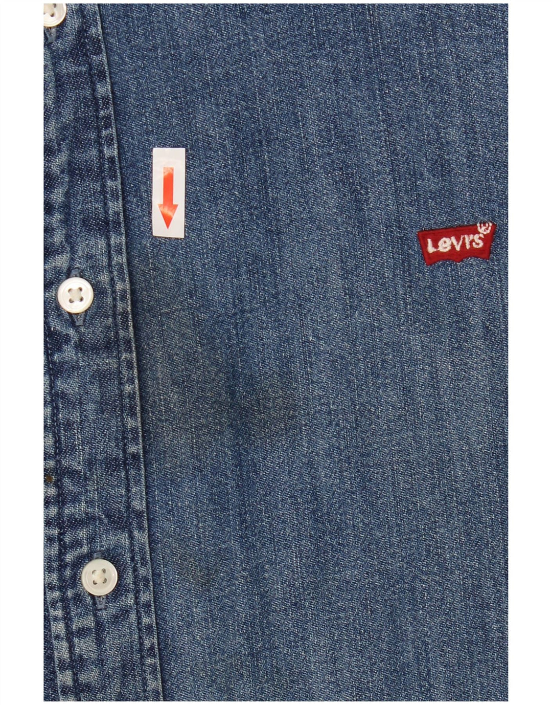 Levi's Mens Denim Shirt XL Blue Cotton