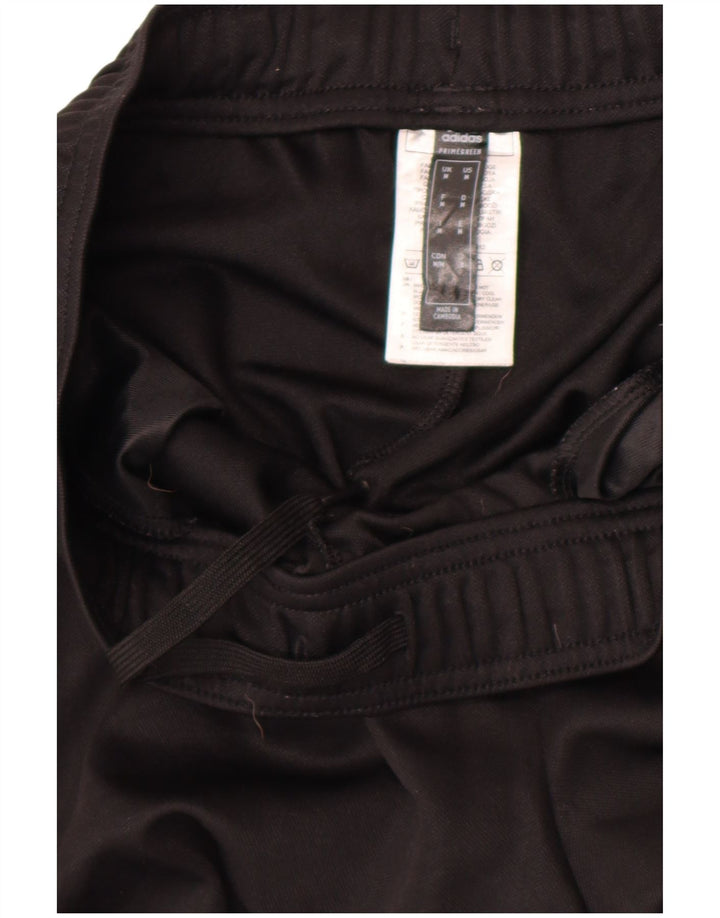 Adidas Mens Tracksuit Trousers Medium Black Polyester