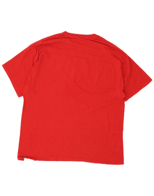 Russell Athletic Mens Oklahoma Sooners Graphic T-Shirt Top XL Red Cotton