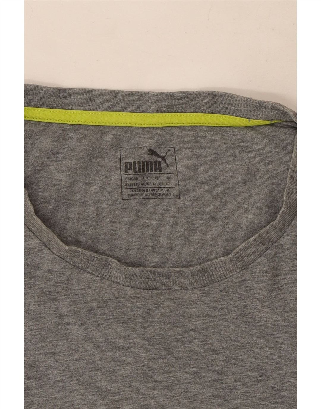 Puma Mens Graphic T-Shirt Top 2XL Grey Flecked