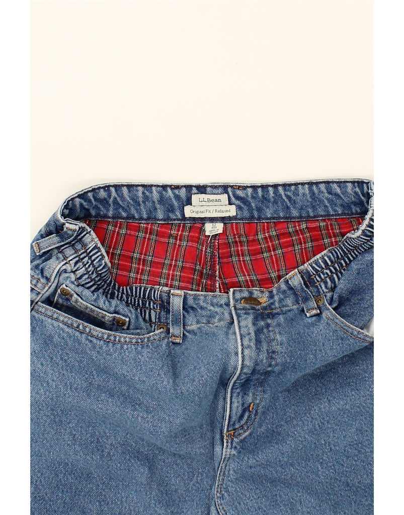 L.L.BEAN Womens Original Fit Straight Jeans US 12 Large W34 L30 Blue Vintage L.L.Bean and Second-Hand L.L.Bean from Messina Hembry 