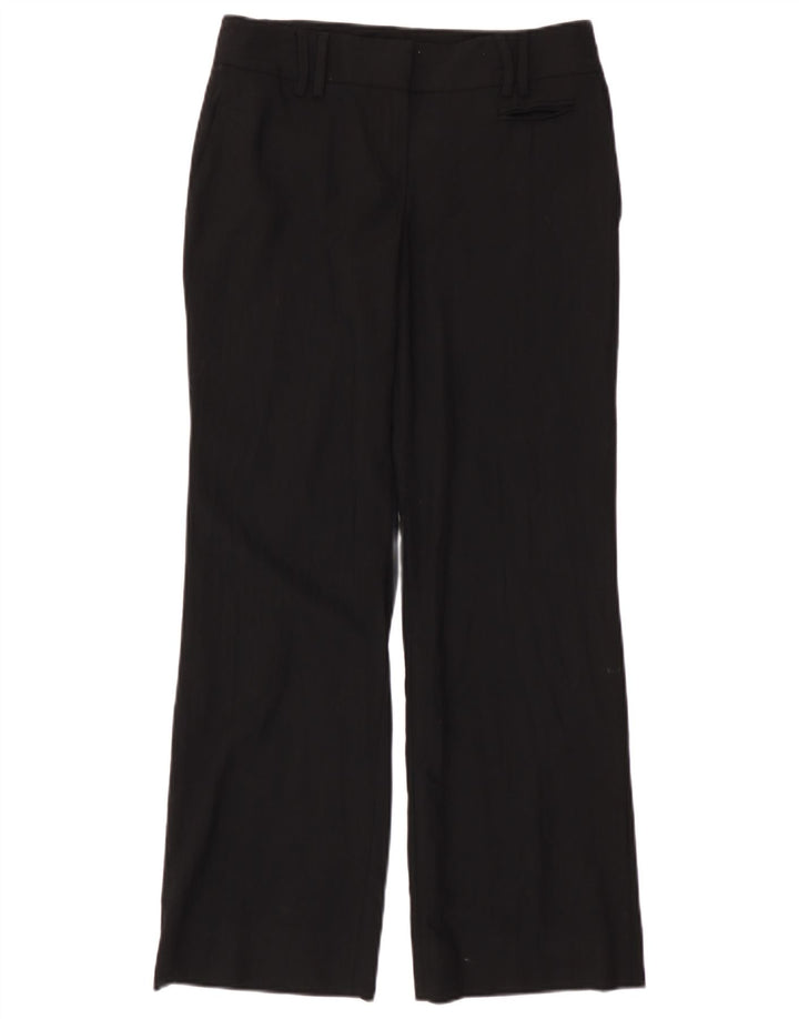 Massimo Dutti Womens Chino Trousers EU 38 Small W28 L30 Black Striped