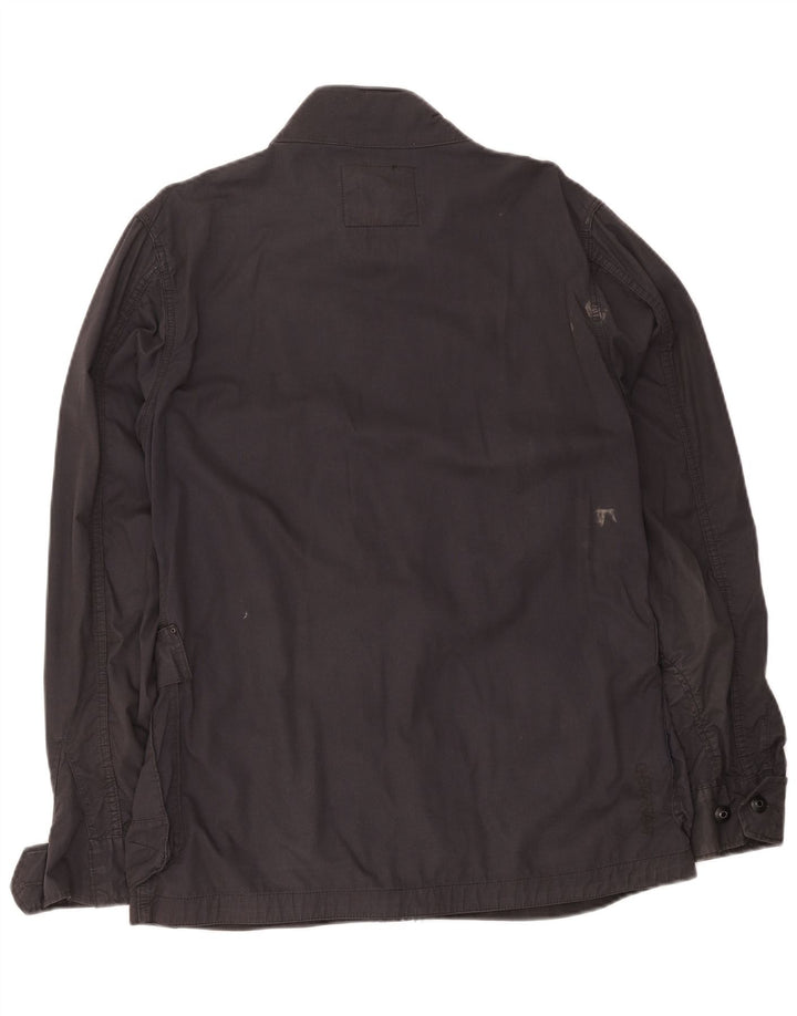 G-Star Mens Utility Jacket UK 42 XL Black Cotton
