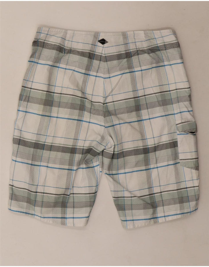 O'Neill Mens Swimming Shorts Medium  White Check Polyester