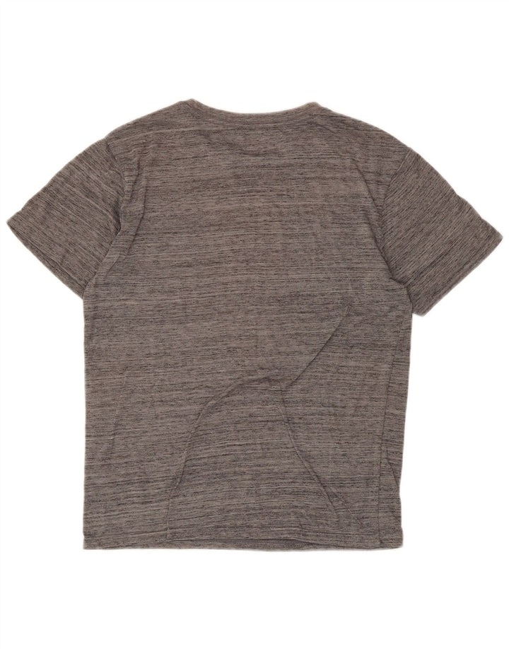 Hurley Womens Petit Graphic T-Shirt Top UK 10 Small Grey Flecked Polyester