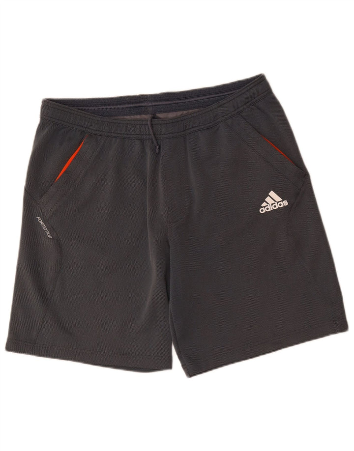 ADIDAS Mens Climalite Sport Shorts Medium Grey Polyester