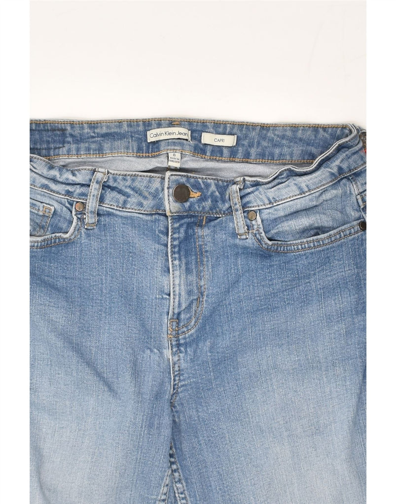 CALVIN KLEIN Womens Capri Jeans US 8 Medium W27 L25  Blue Cotton | Vintage Calvin Klein | Thrift | Second-Hand Calvin Klein | Used Clothing | Messina Hembry 