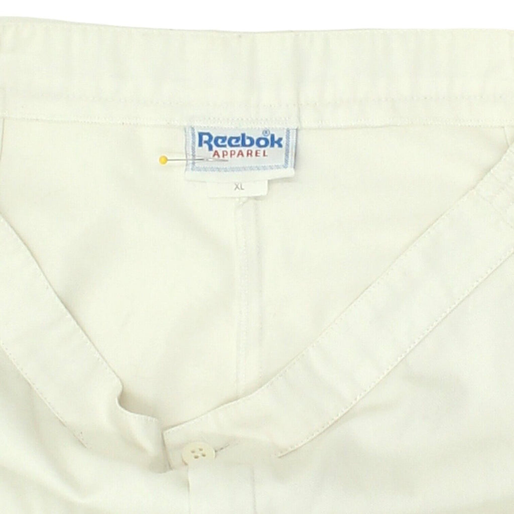 Reebok Apparel Mens White Tennis Shorts | Vintage Retro Sportswear VTG | Vintage Messina Hembry | Thrift | Second-Hand Messina Hembry | Used Clothing | Messina Hembry 