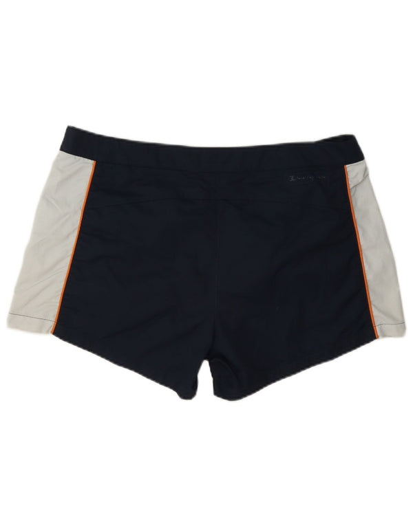 Champion Mens Sport Shorts XL Navy Blue Colourblock