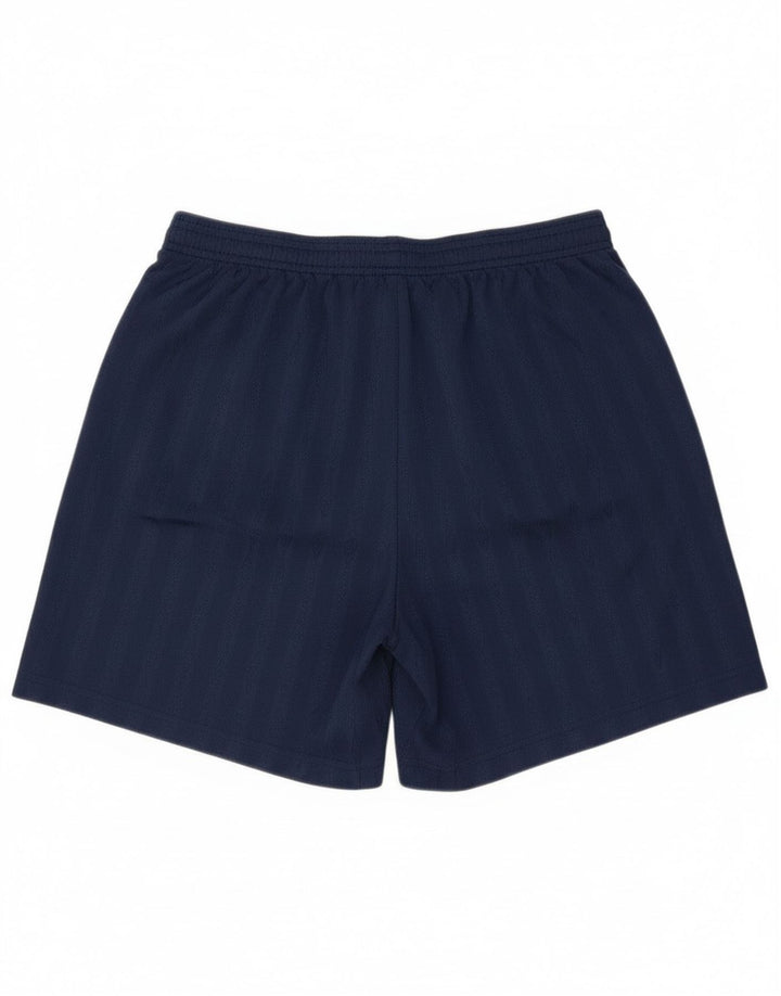 Umbro Mens Sport Shorts Large Navy Blue Striped Polyester