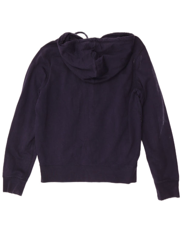 Gap Mens Graphic Zip Hoodie Sweater Large Navy Blue Cotton