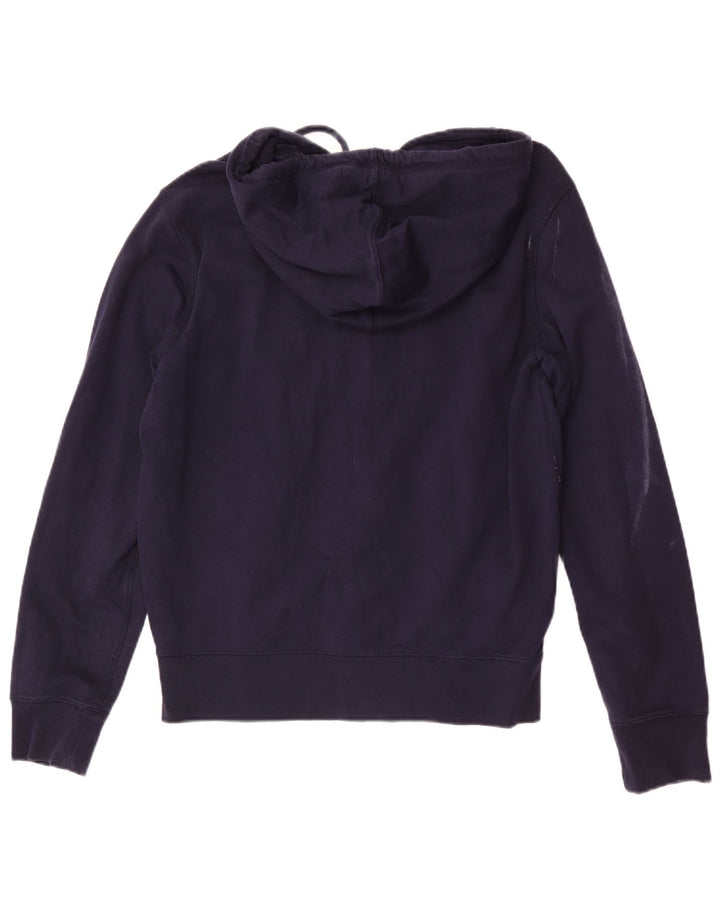 Gap Mens Graphic Zip Hoodie Sweater Large Navy Blue Cotton