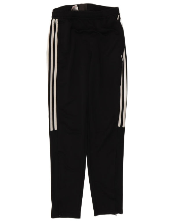 ADIDAS Boys Climalite Tracksuit Trousers 13-14 Years  Black Polyester