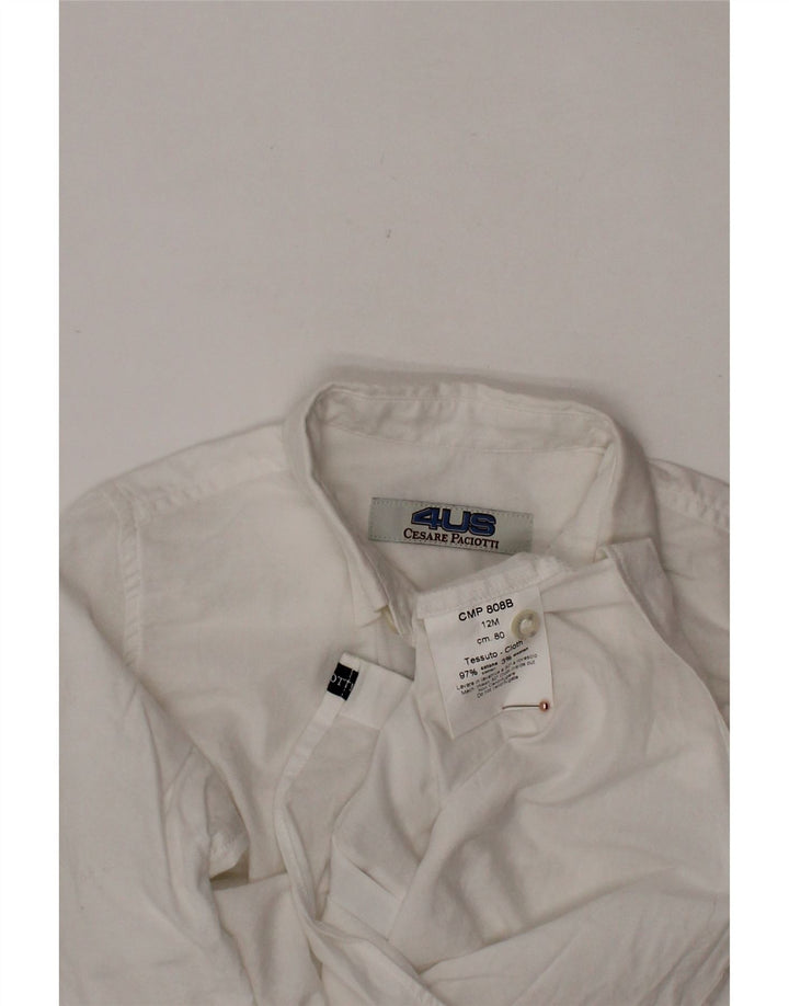 CESARE PACIOTTI 4US Baby Boys Shirt 9-12 Months White Cotton