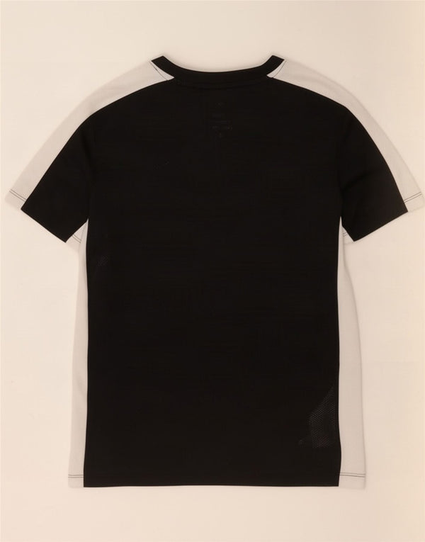 Nike Boys Dri Fit T-Shirt Top 10-11 Years Medium Black Colourblock