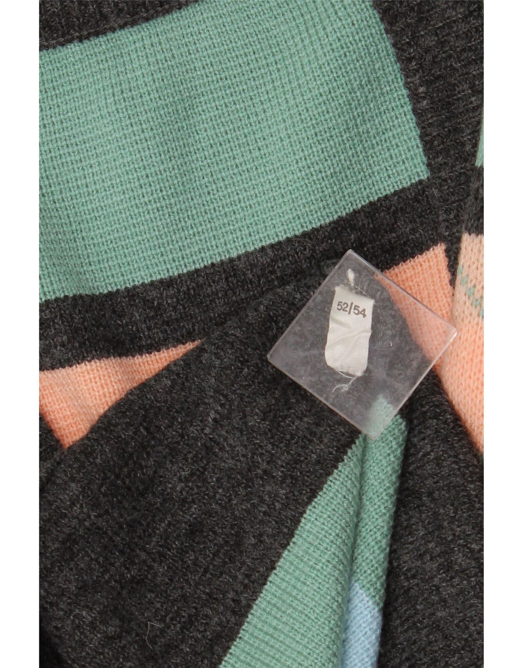 VINTAGE Mens Cardigan Sweater IT 52/54 Large Multicoloured Fair Isle