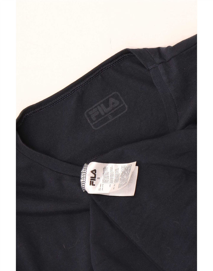Fila Mens T-Shirt Top Small Navy Blue Cotton