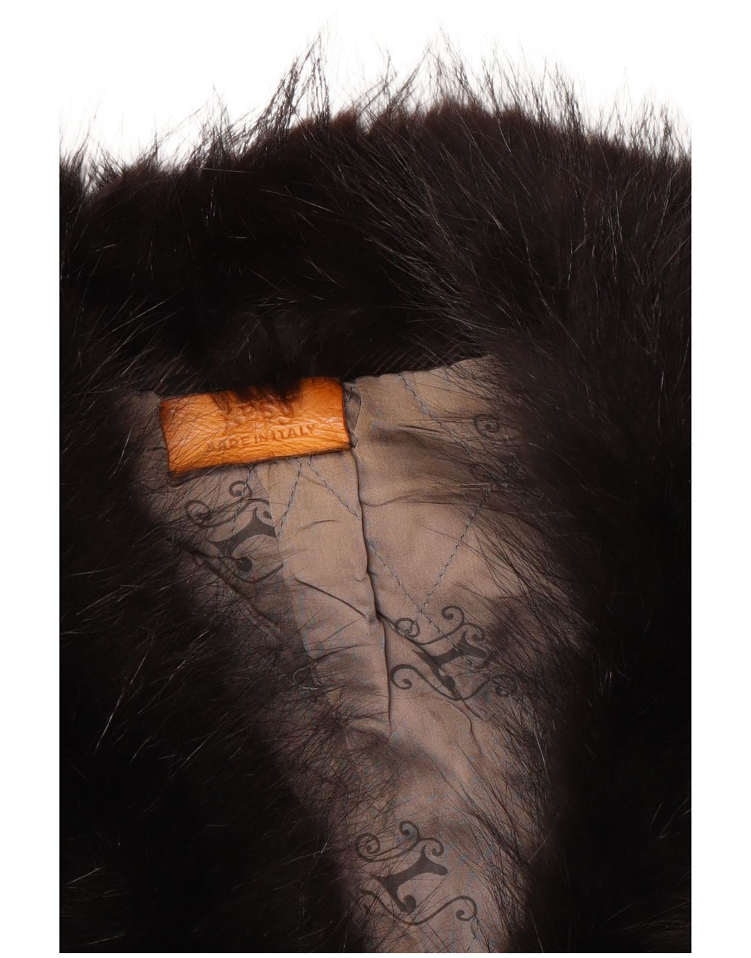 Lesy Womens Overcoat UK 14 Medium Brown Geometric