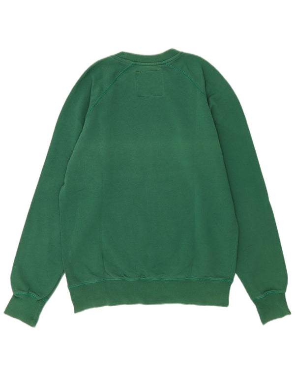 Caterpillar Mens Graphic Sweatshirt Jumper Large Green Cotton