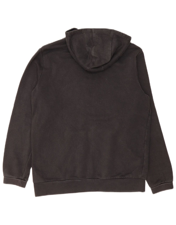 Adidas Boys Hoodie Jumper 15-16 Years Black Cotton