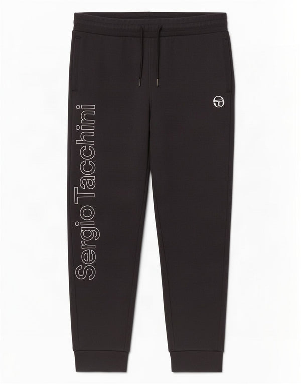 Sergio Tacchini Mens Graphic Tracksuit Trousers Joggers Large Black Cotton