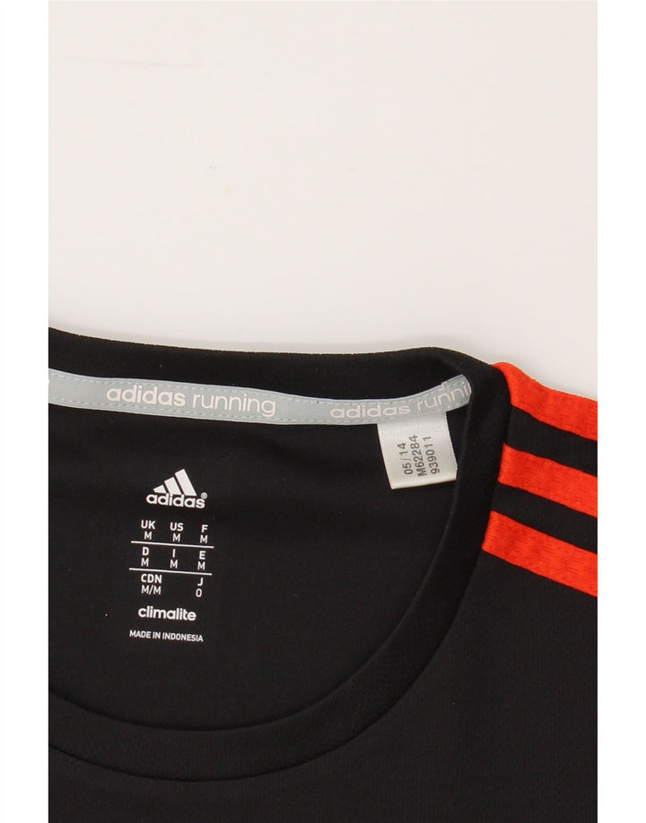 ADIDAS Mens Climalite T-Shirt Top Medium Black Vintage Adidas and Second-Hand Adidas from Messina Hembry 