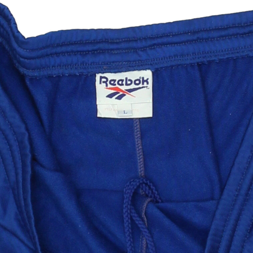 Reebok Mens Blue Soft Shell Tracksuit Bottoms | Vintage 90s Sportswear VTG | Vintage Messina Hembry | Thrift | Second-Hand Messina Hembry | Used Clothing | Messina Hembry 