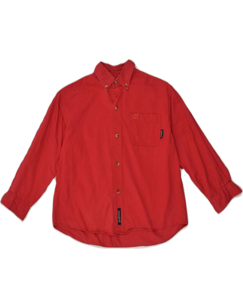 TIMBERLAND Boys Shirt 7-8 Years Red Cotton | Vintage Timberland | Thrift | Second-Hand Timberland | Used Clothing | Messina Hembry 