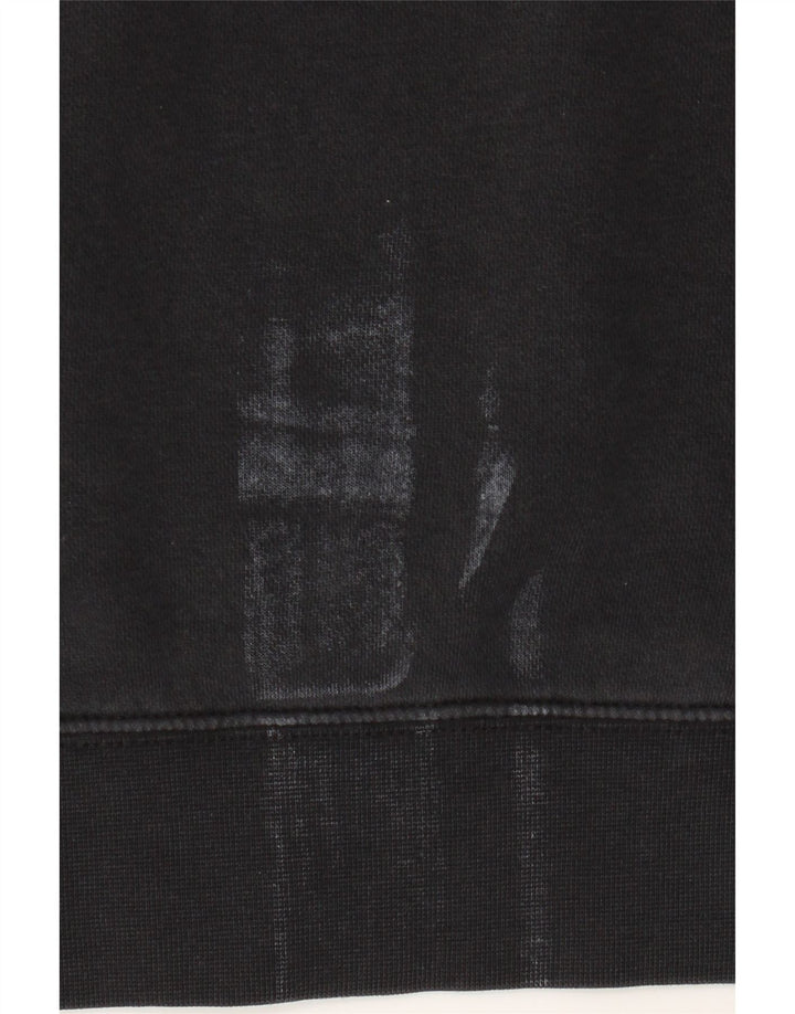 Nike Mens Graphic Hoodie Jumper Medium Black Cotton