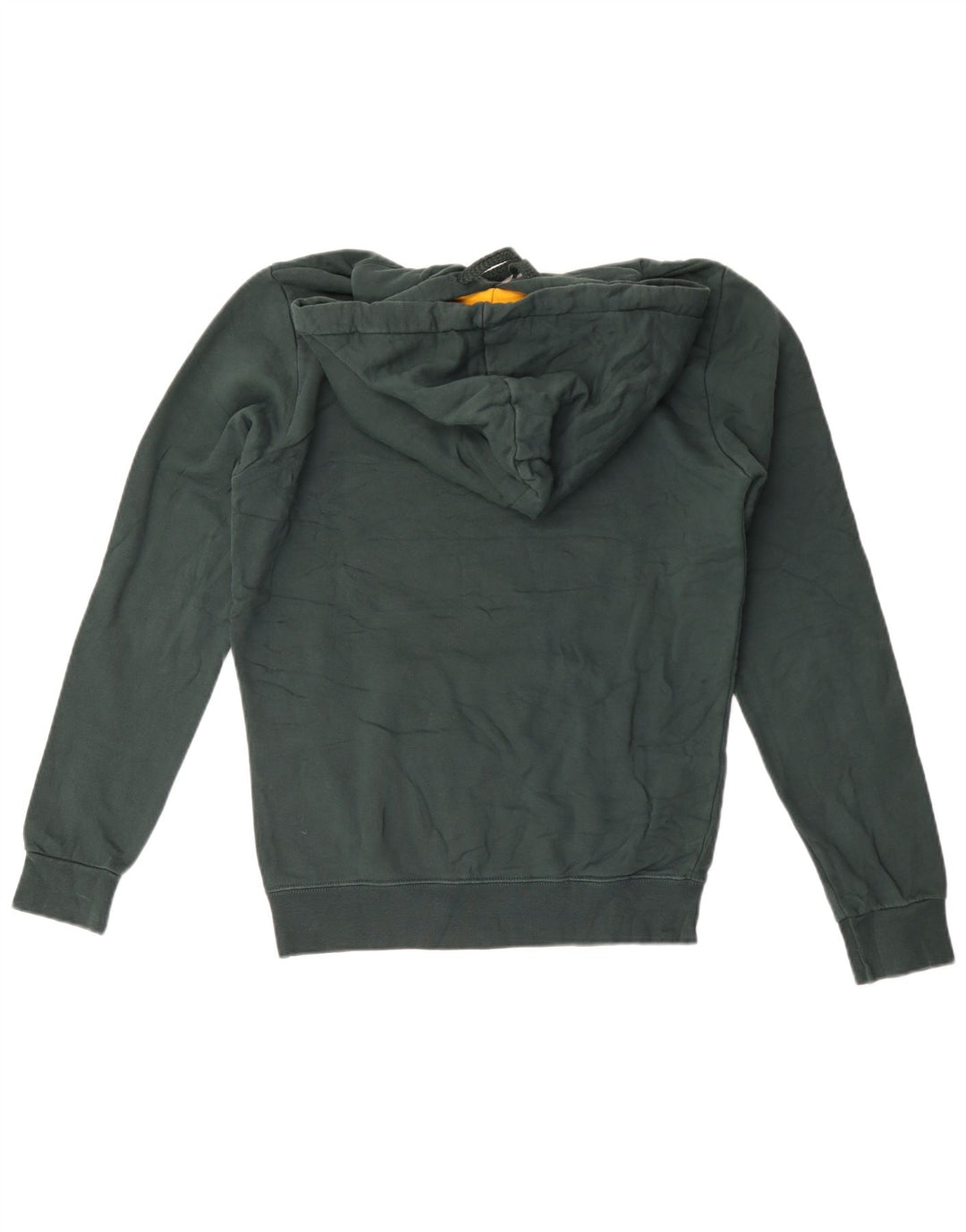 Starter Mens Graphic Hoodie Jumper Small Green Cotton