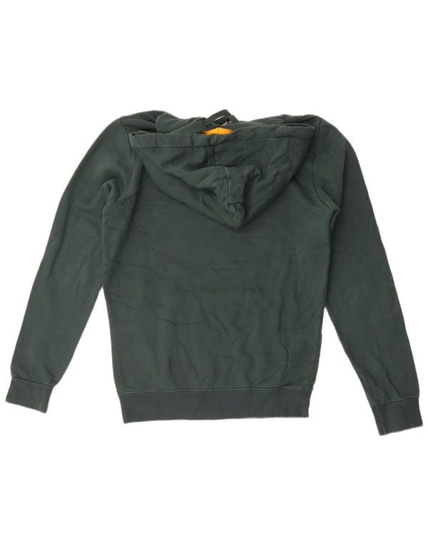 Starter Mens Graphic Hoodie Jumper Small Green Cotton