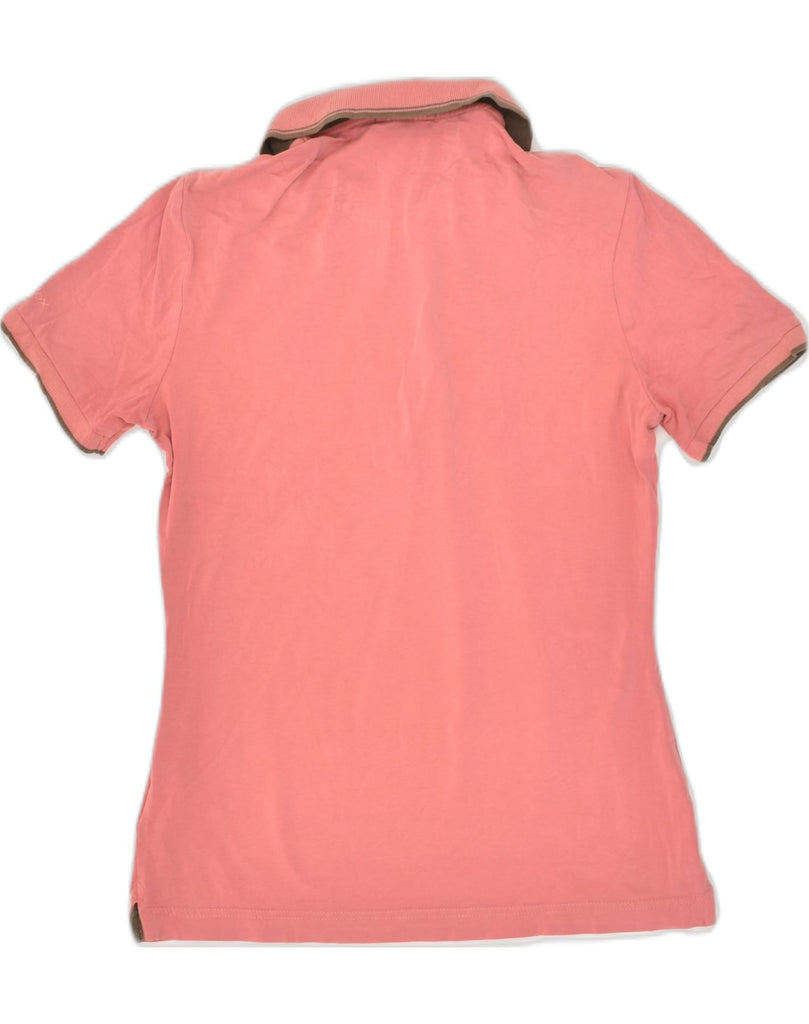 GEOX Womens Regular Fit Polo Shirt UK 10 Small Pink Cotton | Vintage Geox | Thrift | Second-Hand Geox | Used Clothing | Messina Hembry 