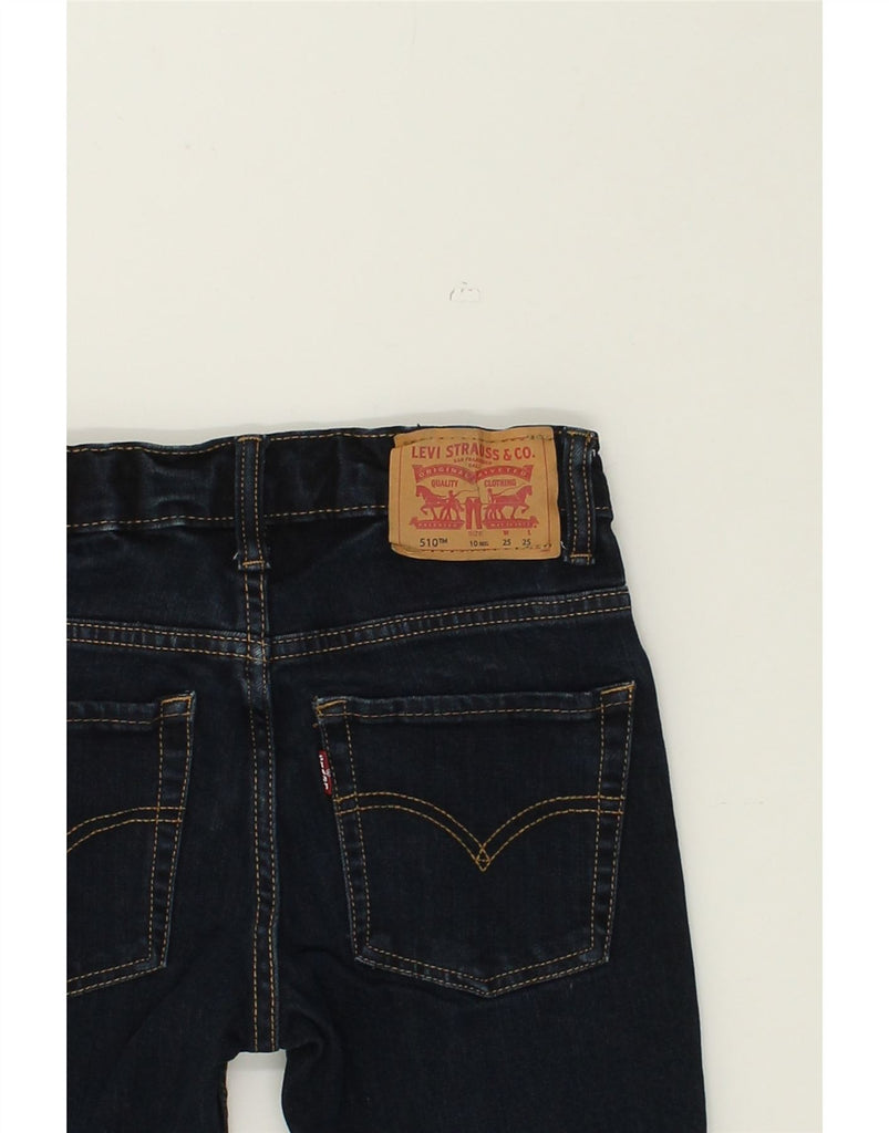 LEVI'S Girls 510 Skinny Jeans 9-10 Years W25 L25 Navy Blue Cotton | Vintage Levi's | Thrift | Second-Hand Levi's | Used Clothing | Messina Hembry 