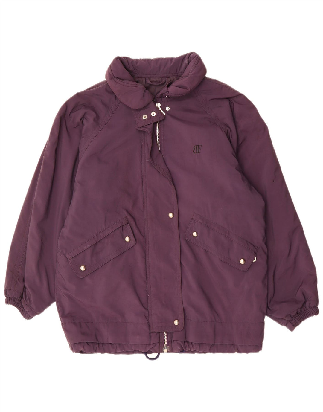 Belfe & Belfe Womens Oversized Windbreaker Jacket UK 18 XL Purple Polyester
