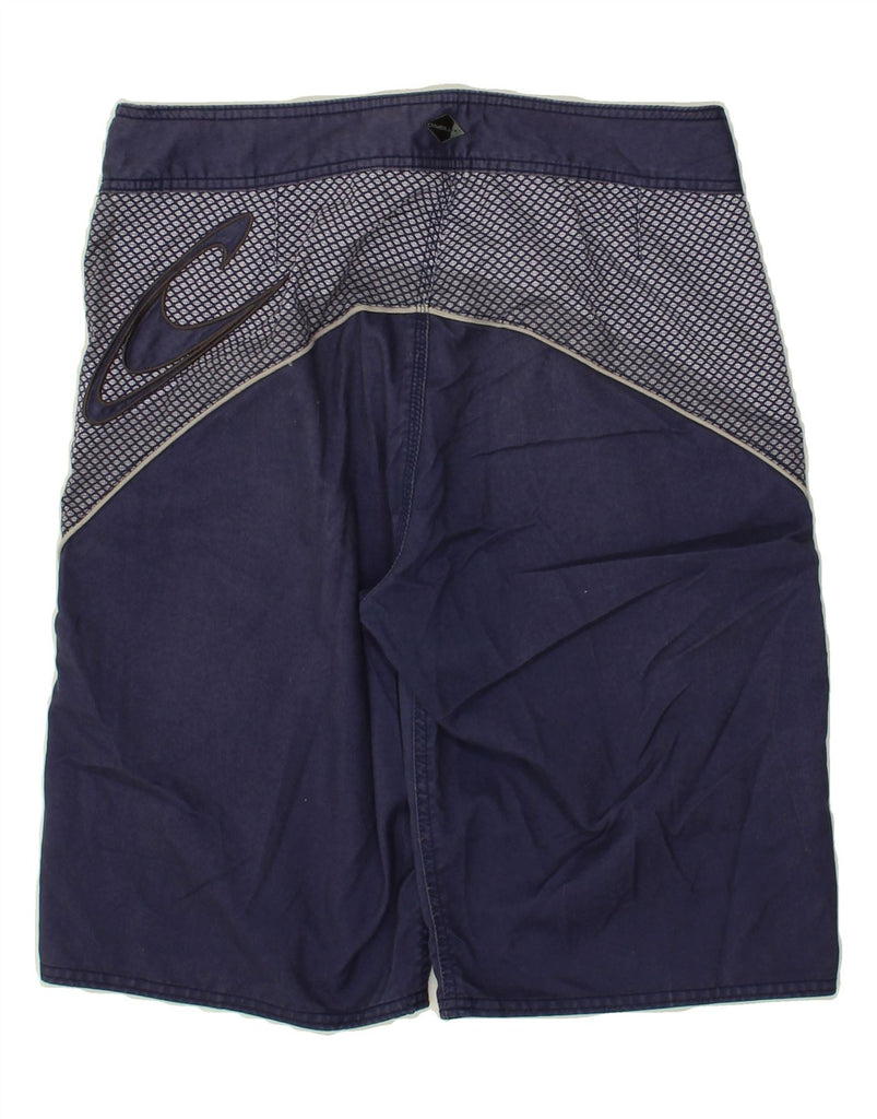 O'NEILL Mens Swimming Shorts Medium Navy Blue Colourblock Polyester | Vintage O'Neill | Thrift | Second-Hand O'Neill | Used Clothing | Messina Hembry 