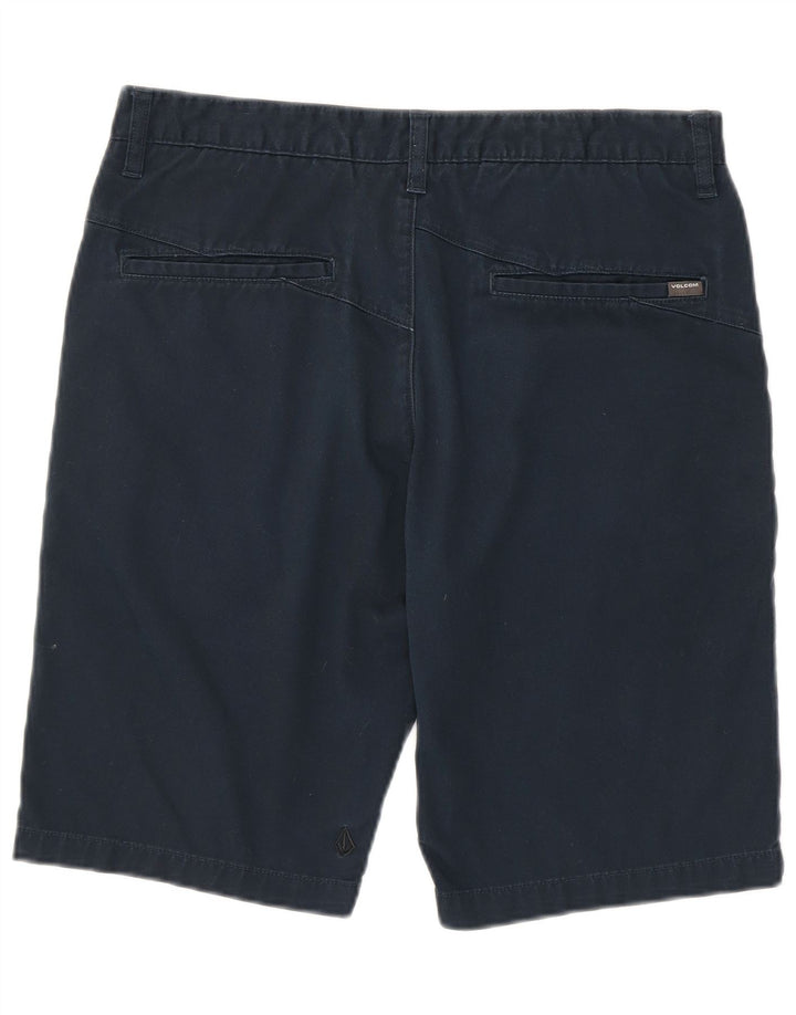 Volcom Mens Chino Shorts W32 Medium Navy Blue Cotton