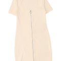 ZARA Womens Trafaluc Bodycon Dress UK 12 Medium White Polyester