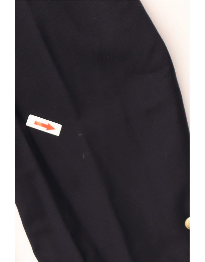 Chaps Mens Regular Fit 1 Button Blazer Jacket UK 44 2XL Navy Blue New Wool