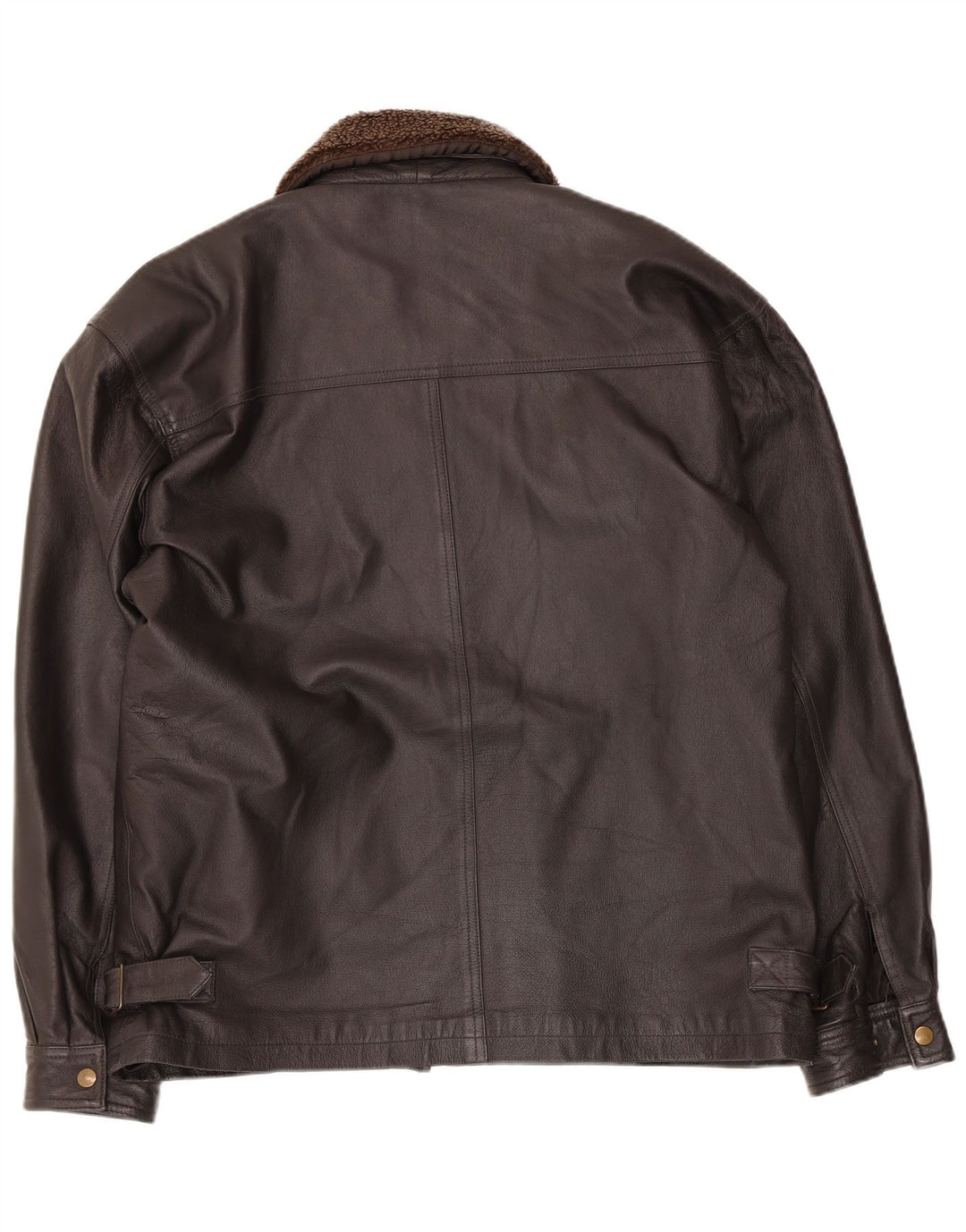 Union River Mens Leather Jacket UK 38/40 Medium Brown