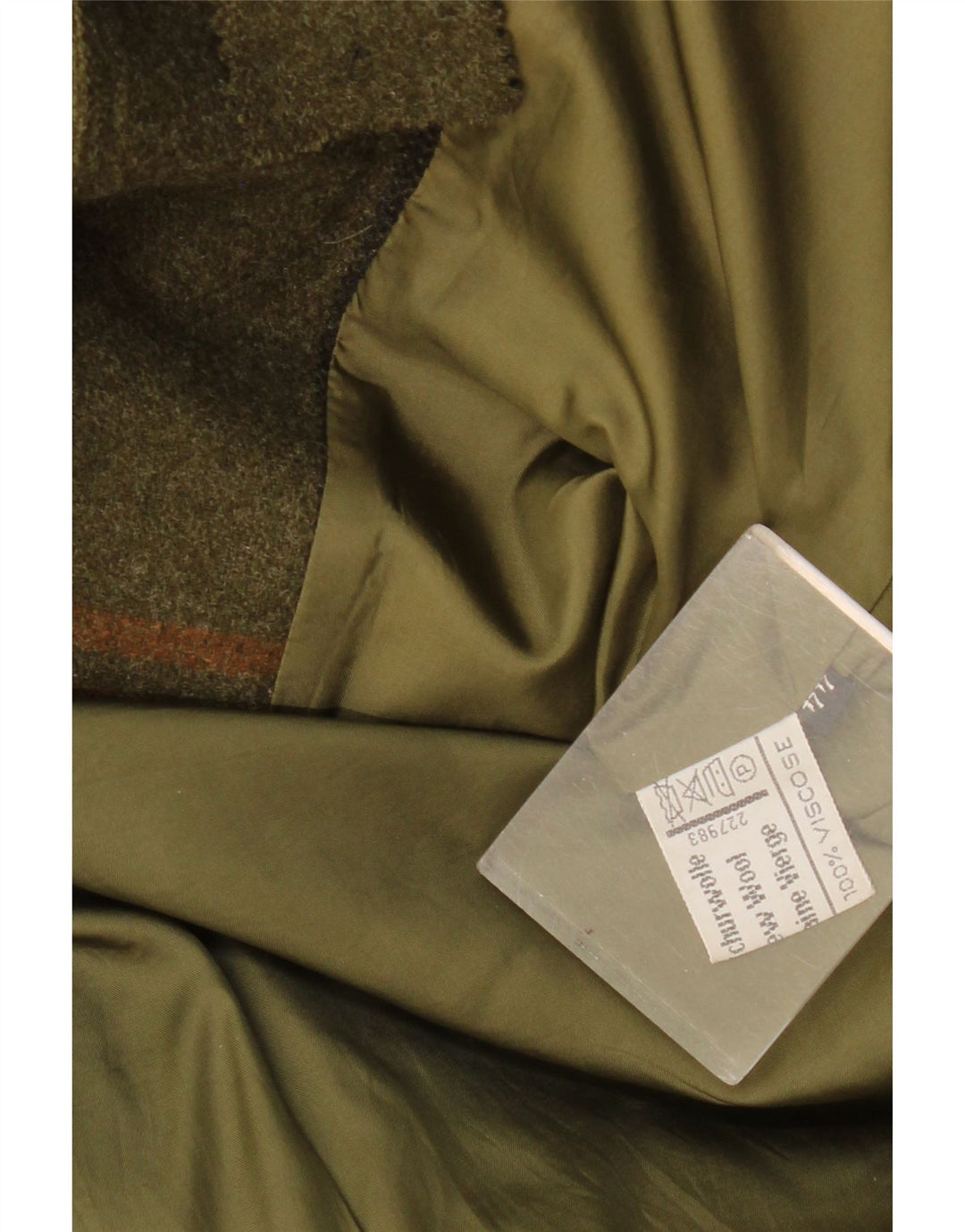 Resi Hammerer  Womens 2 Button Blazer Jacket IT 44 Medium Khaki Check Wool