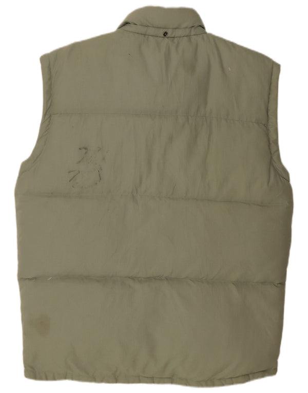 Fila Mens Padded Gilet UK 40 Large Green Polyamide