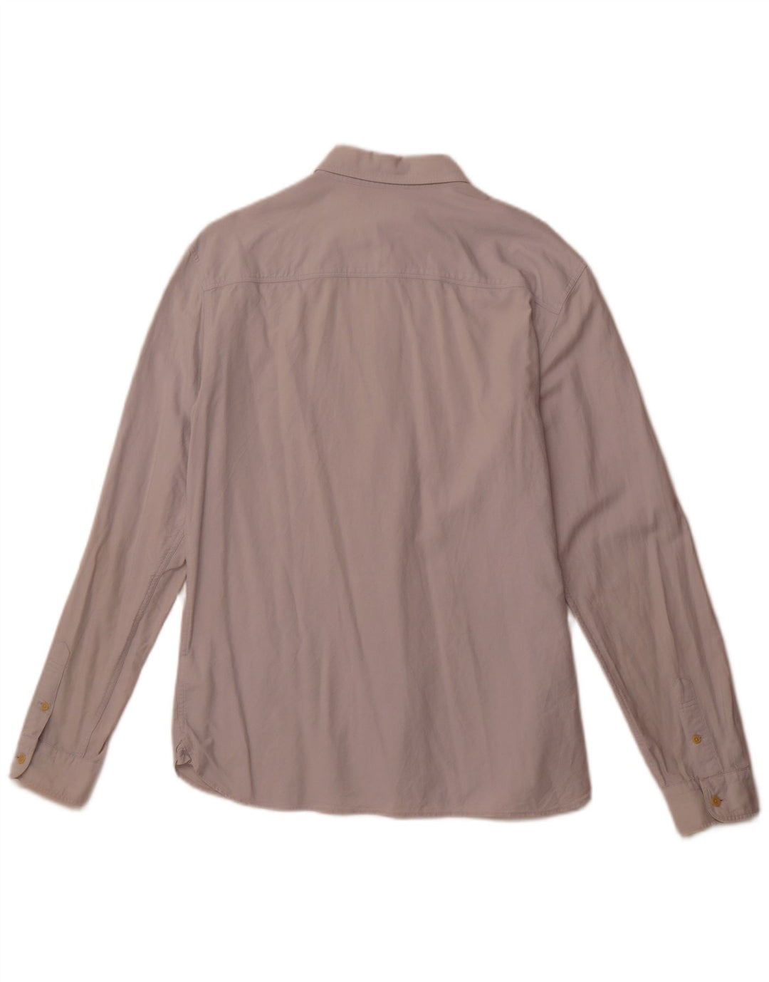 All Saints Mens Shirt Medium Off White Cotton